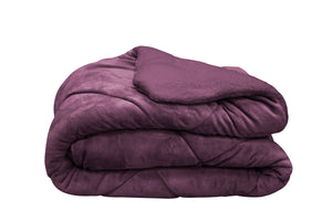 Set pătură luxoasă și 2 perne, mov