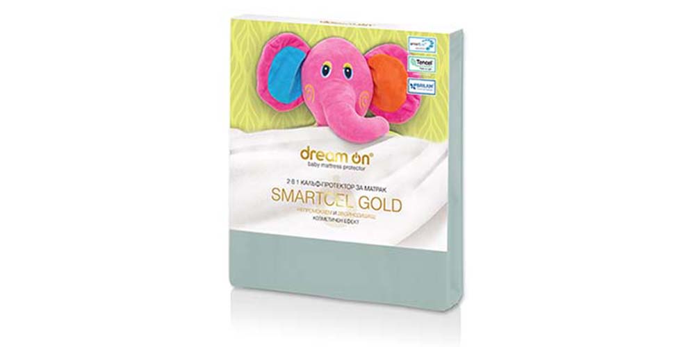 Protecție pentru saltea SMARTCEL GOLD Baby Light Blue 32 de la Dream On