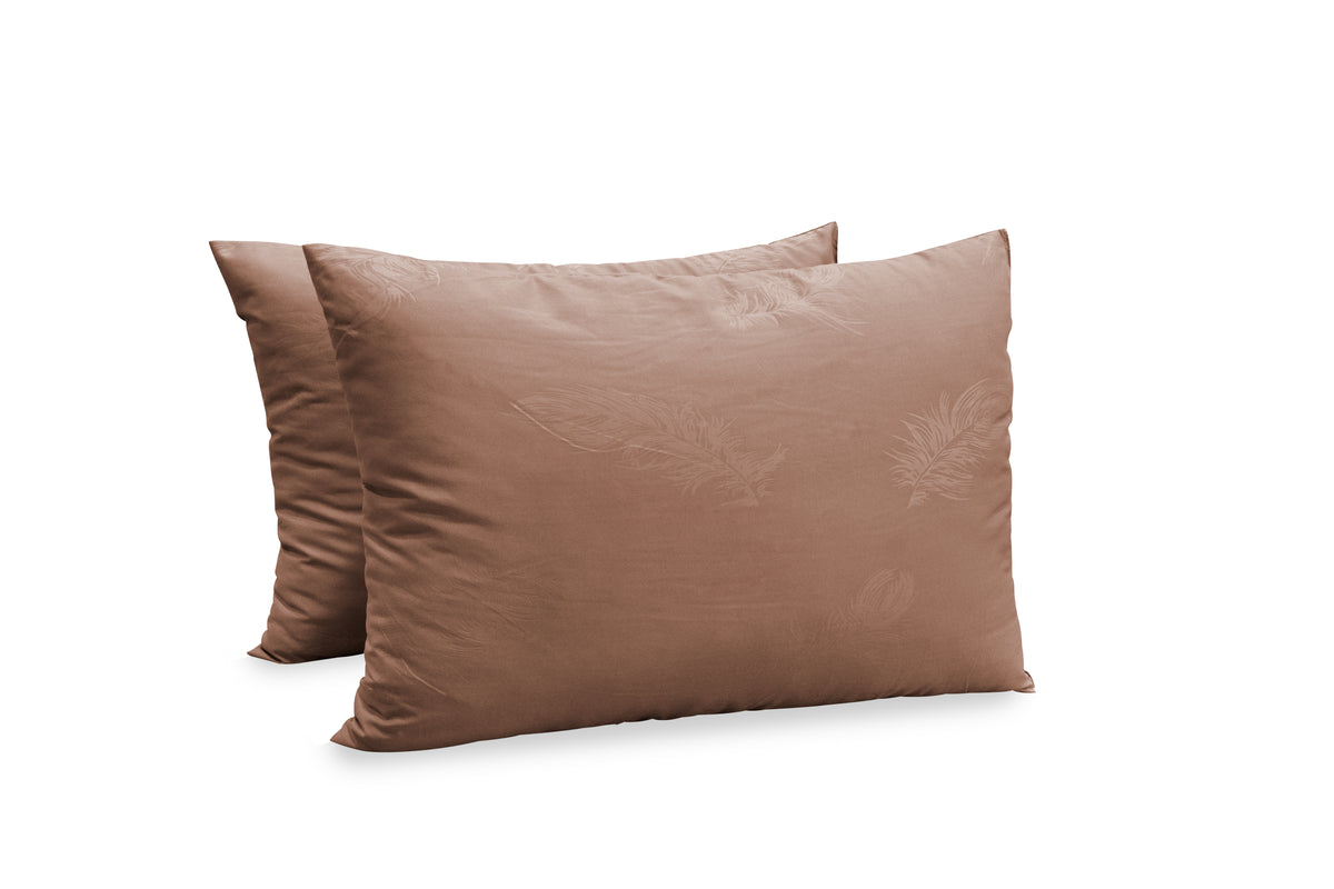 Set de 2 perne pentru somn, 50/70 cm, Easy Home, bej cu relief