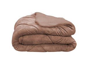 Set pătură luxoasă și 2 perne, bej