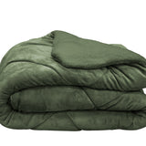 Set pătură luxoasă și 2 perne, verde