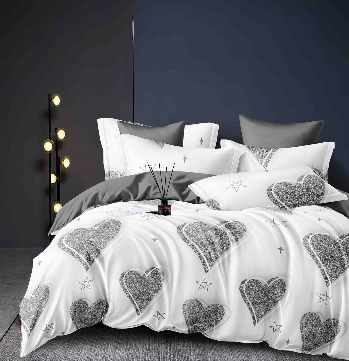 Lenjerie de pat 6 piese fără elastic, 100% bumbac - А300 de la Onesleep