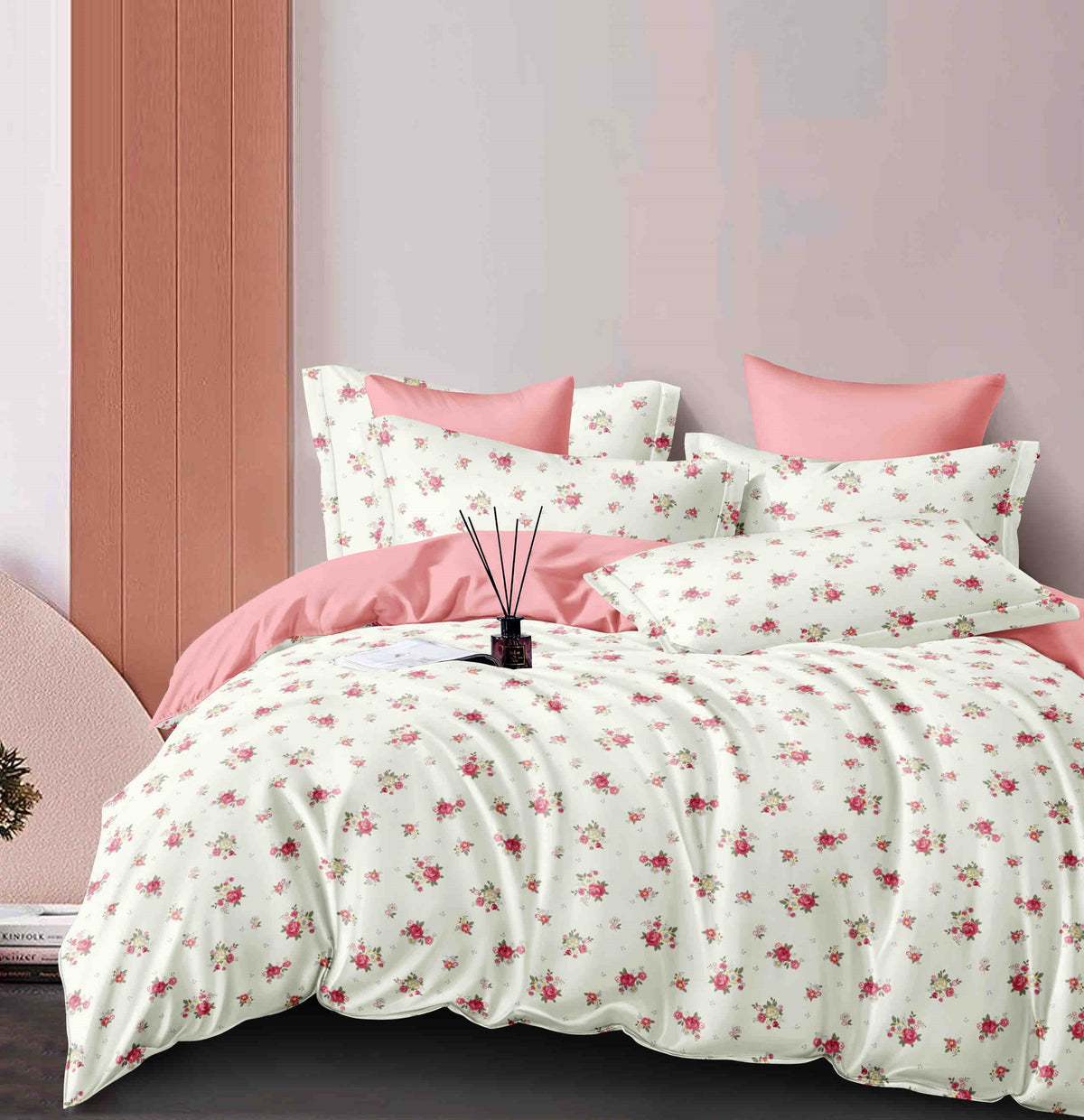 Lenjerie de pat 6 piese fără elastic, 100% bumbac - А305 de la Onesleep