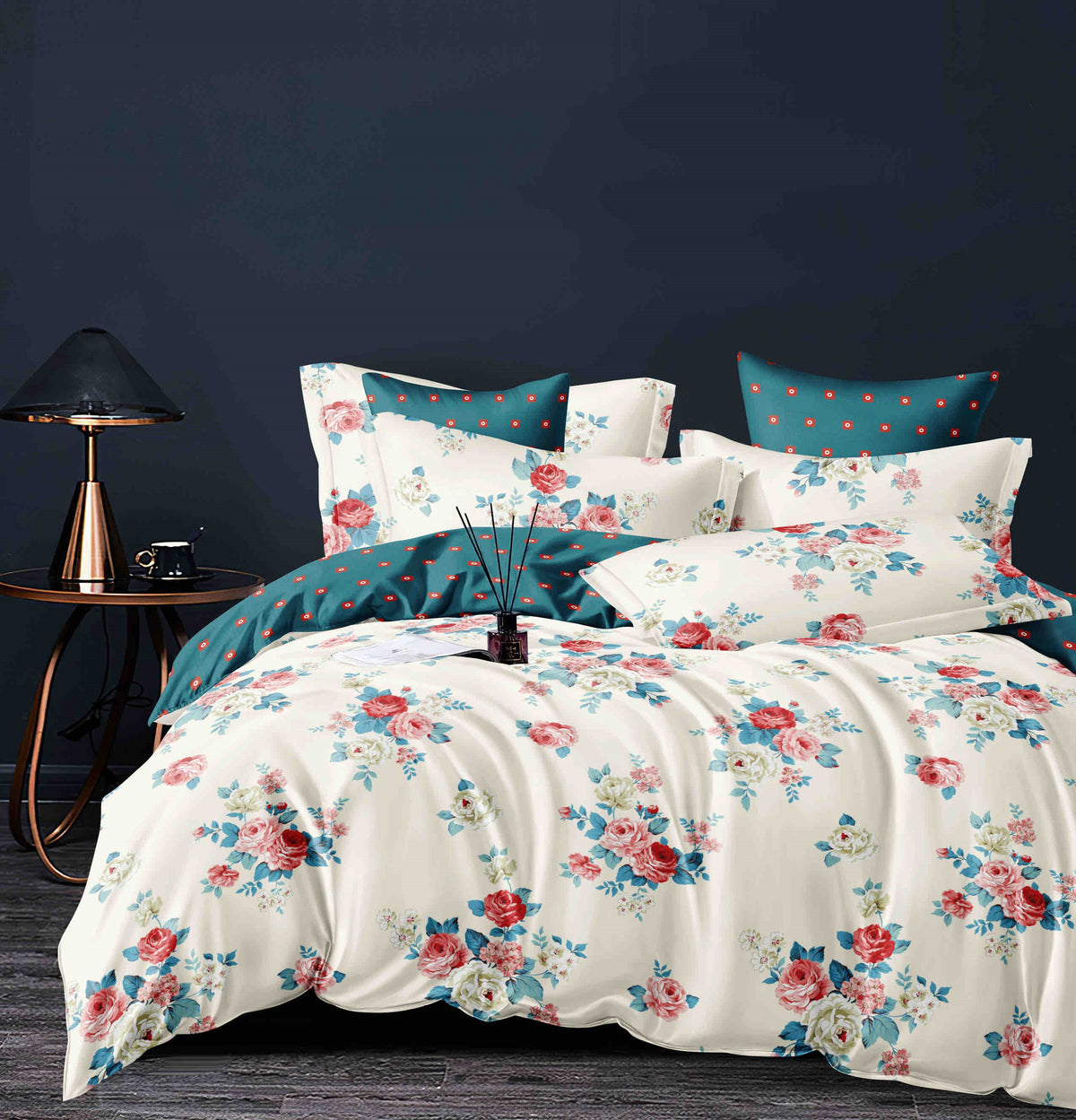 Lenjerie de pat 6 piese fără elastic, 100% bumbac - А307 de la Onesleep