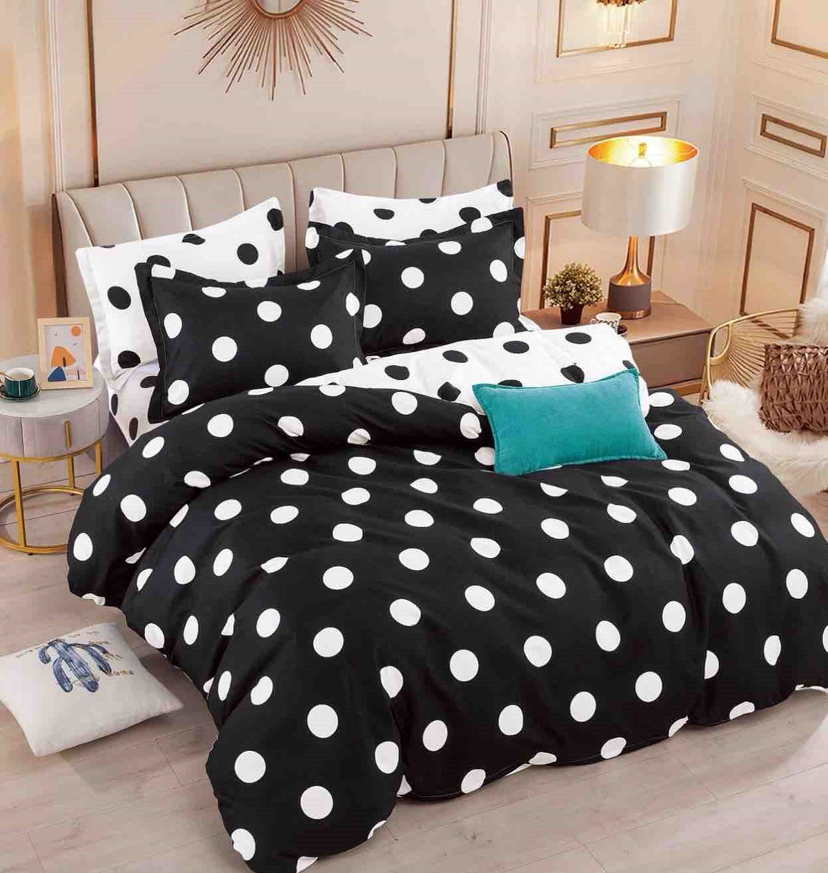 Lenjerie de pat 6 fără elastic, 100% bumbac - А412 de la Onesleep