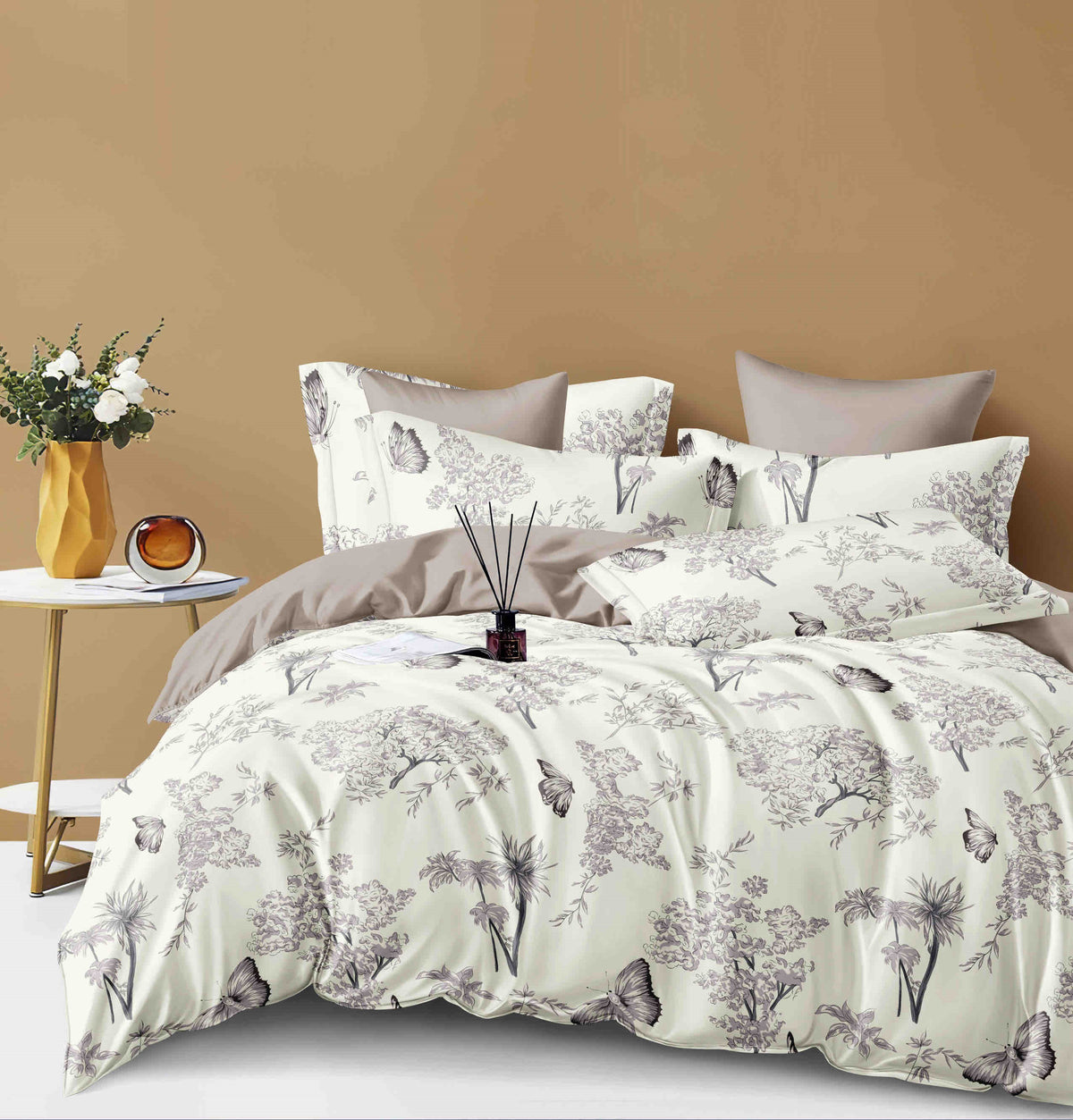 Lenjerie de pat 6 cu elastic, 100% bumbac - А440 de la Onesleep