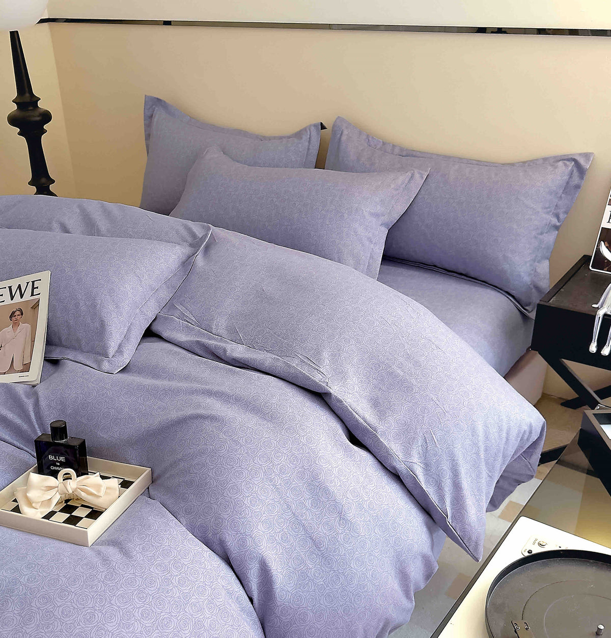 Lenjerie de pat 6 fără elastic, 100% bumbac - А443 de la Onesleep