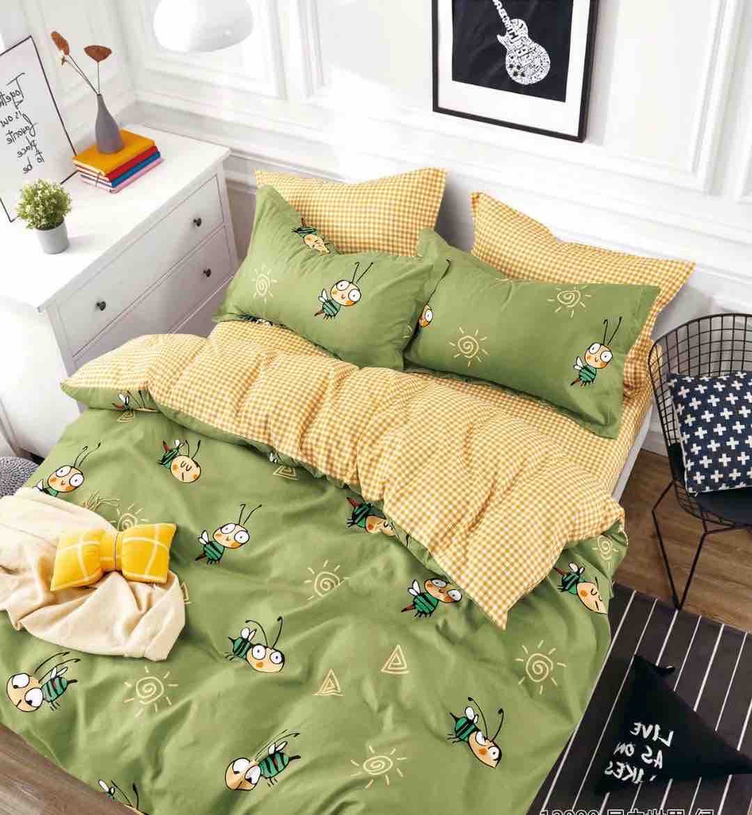 Lenjerie de pat 6 fără elastic, 100% bumbac - А449 de la Onesleep