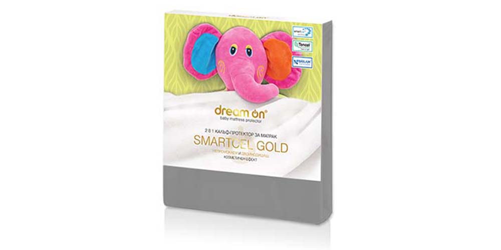 Protecție pentru saltea SMARTCEL GOLD Baby Grey 21 de la Dream On