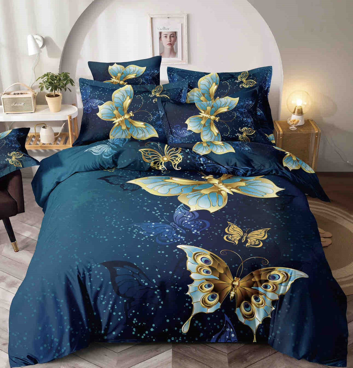 Lenjerie de pat 4 fără elastic, 100% bumbac - a600 de la Onesleep