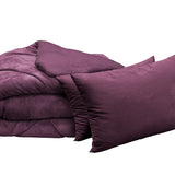 Set pătură luxoasă și 2 perne, mov