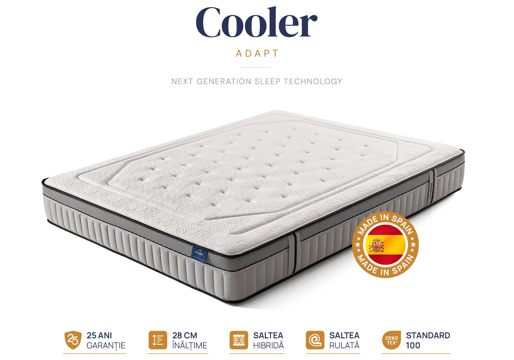 Saltea Cooler Adapt Sleep Technology de la Onesleep, 28 cm