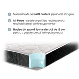 Saltea Silver Black de la isleep