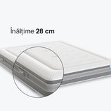 Saltea Ice Hybrid de la isleep, 28 cm