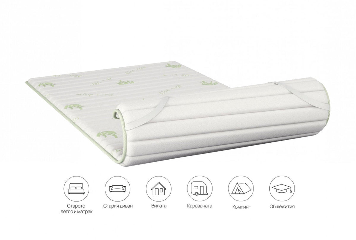 Topper din spumă cu memorie Smart Topper Aloe de la isleep